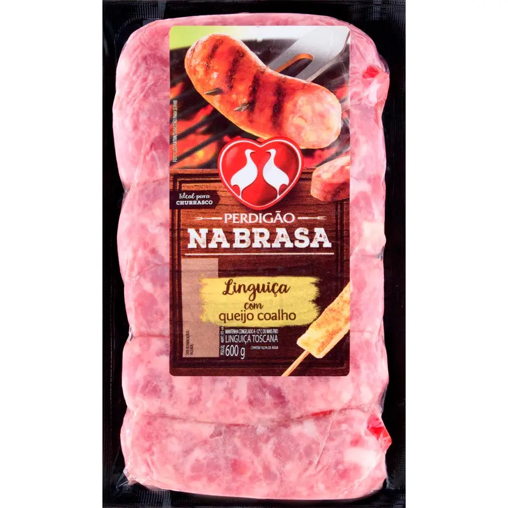 Linguiça Toscana Congelada NaBrasa Perdigão com Queijo 600g
