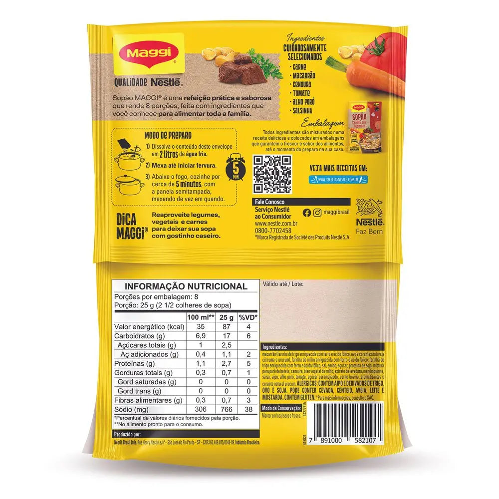 Sopão Maggi Carne com Legumes 200g