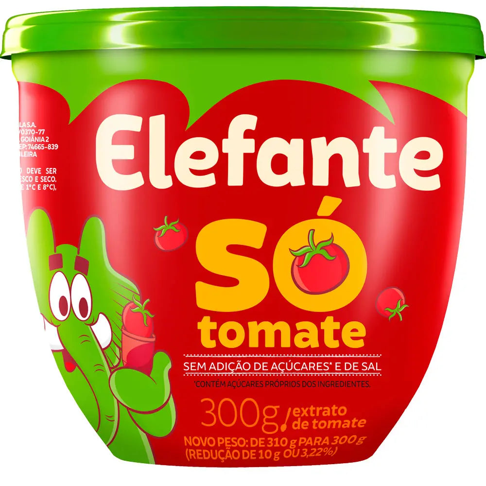 Extrato de Tomate Só Tomate Elefante 300g