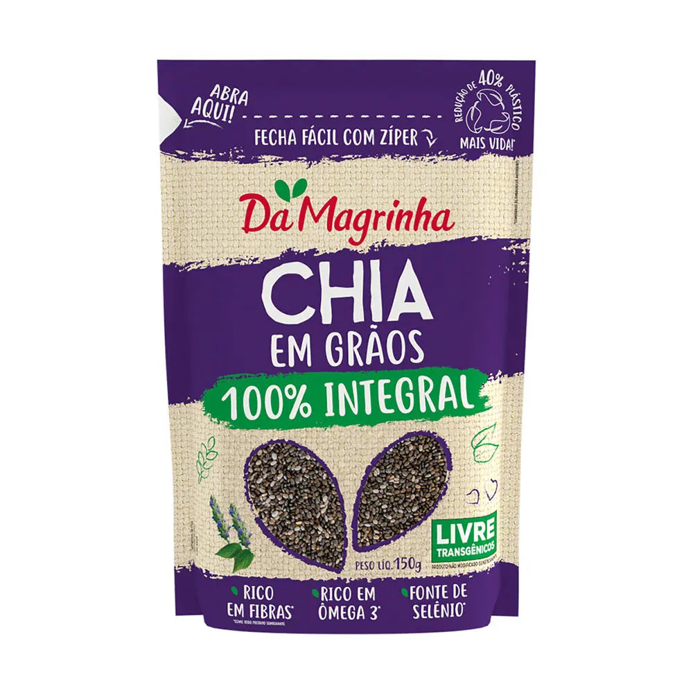 Chia em Grãos Integral Da Magrinha 150g