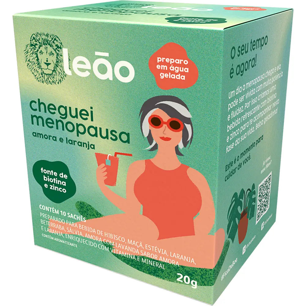Chá Cheguei Menopausa Leão 20g 10 Unidades