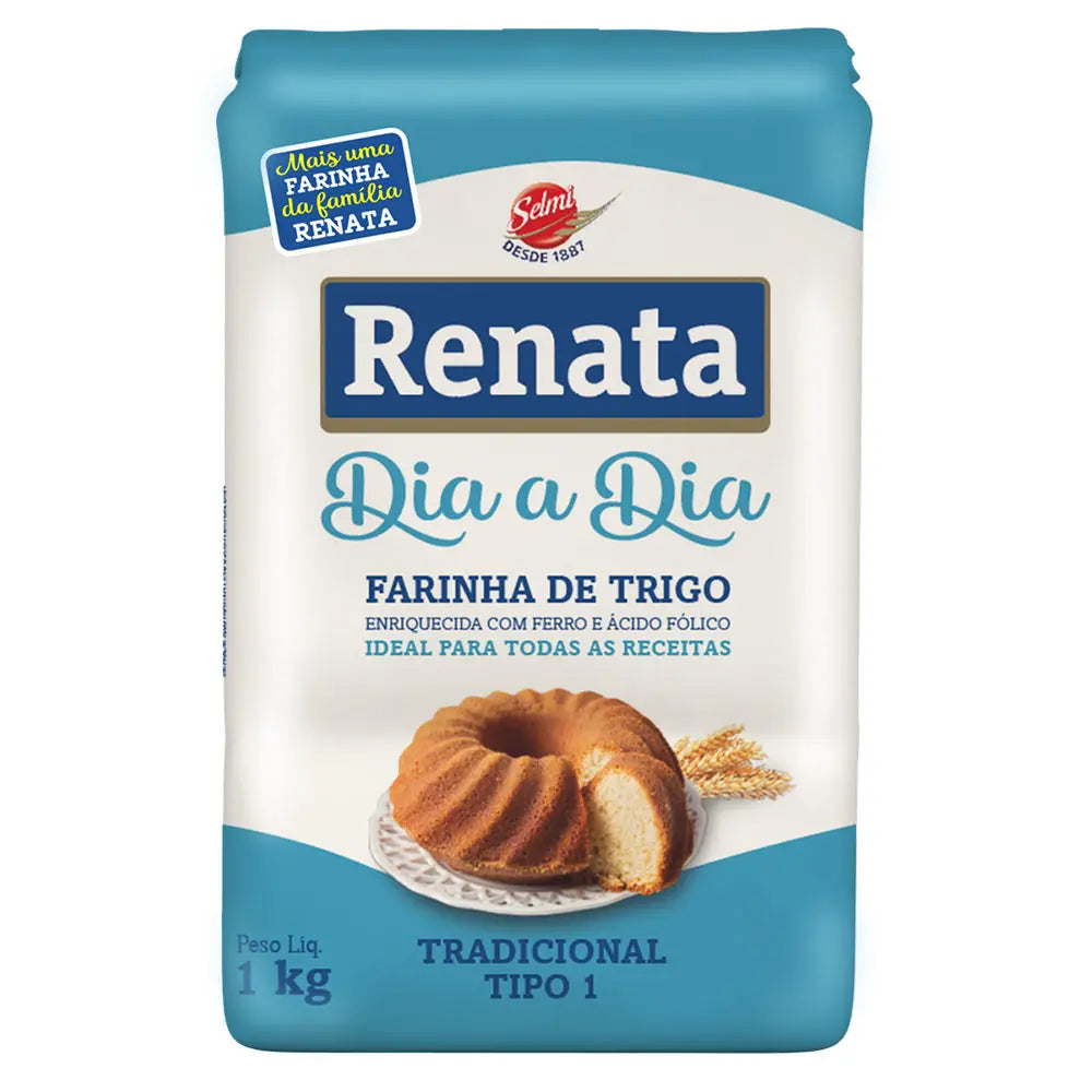 Farinha de Trigo Tipo 1 Dia a Dia Renata 1kg