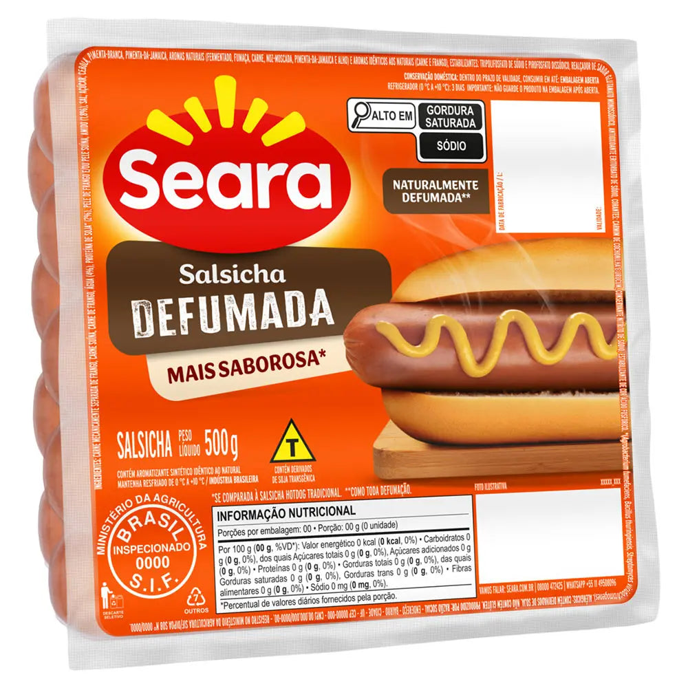 Salsicha Defumada Seara 500g