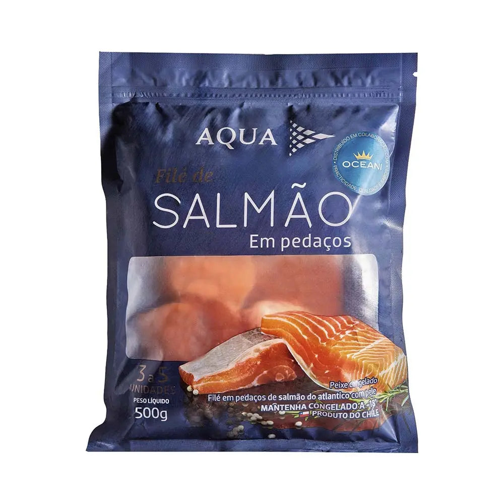 Filé de Salmão Congelado Aquachile 500g