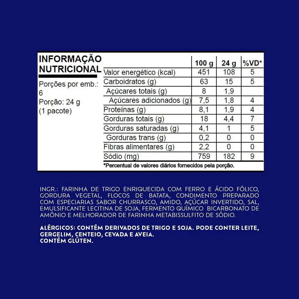 Salgadinho Club Social Snack Barbecue 68g
