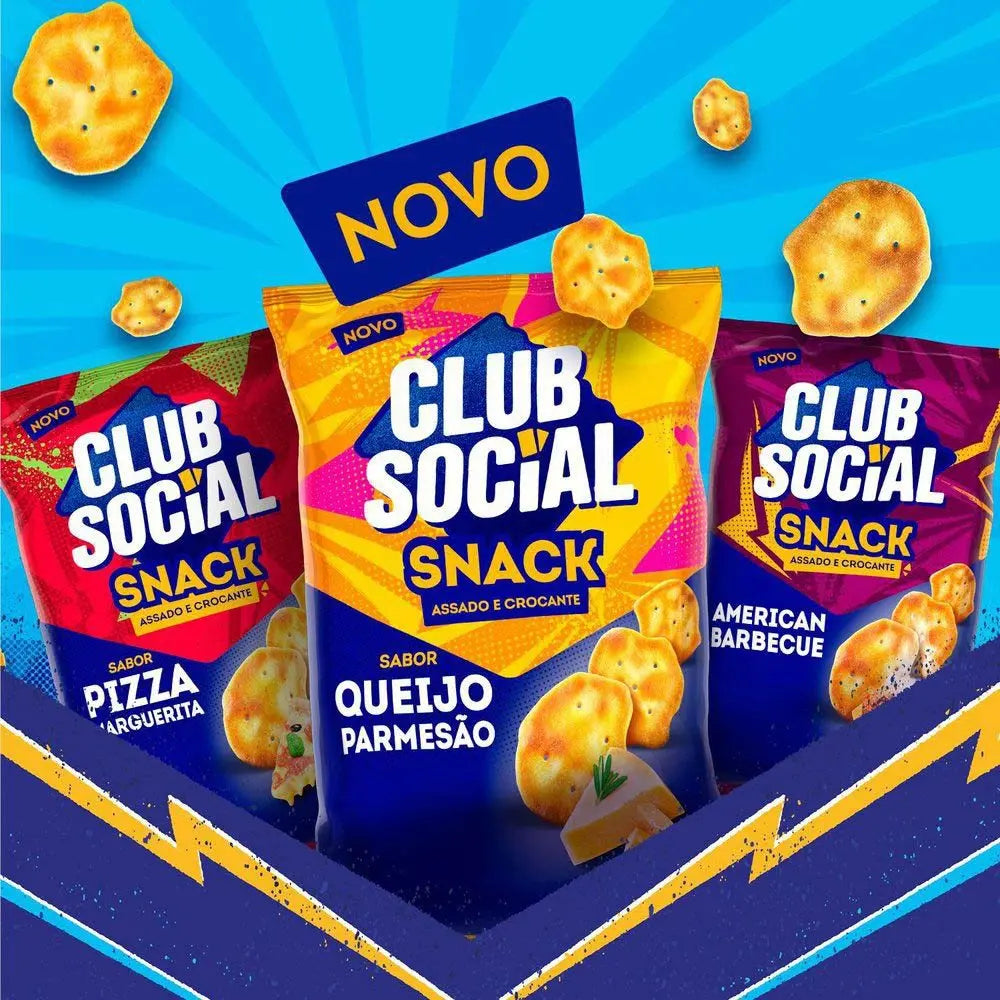Salgadinho Club Social Snack Barbecue 68g