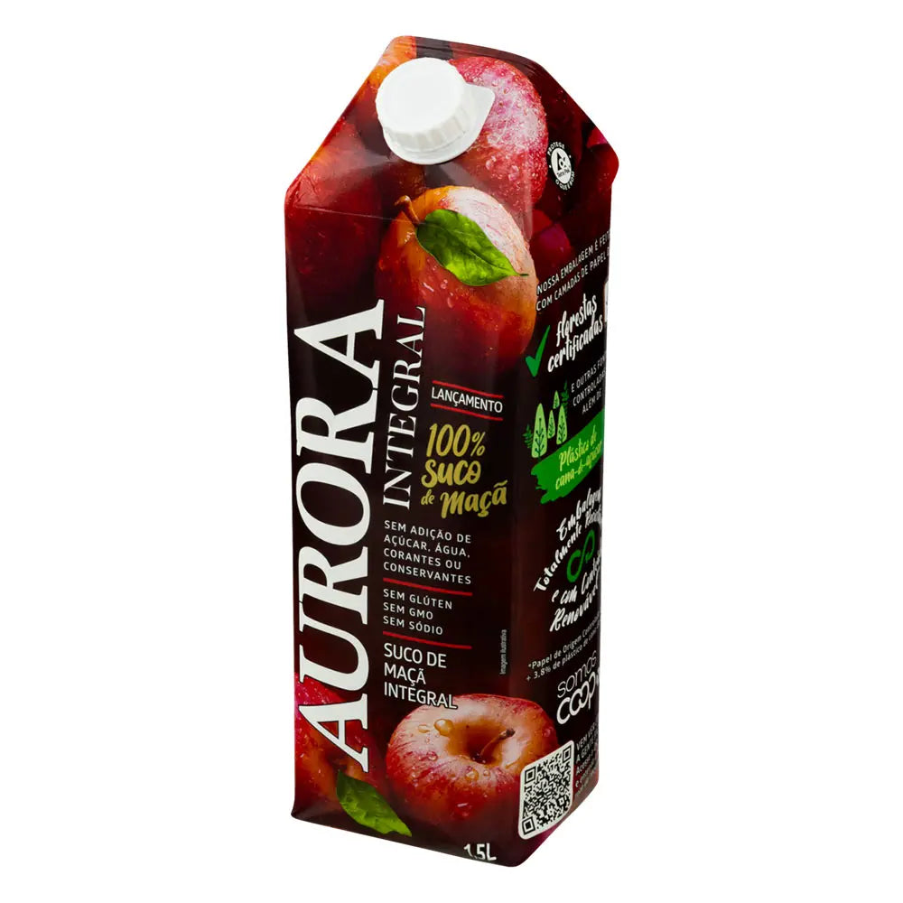 Suco Integral Maçã Aurora 1,5L