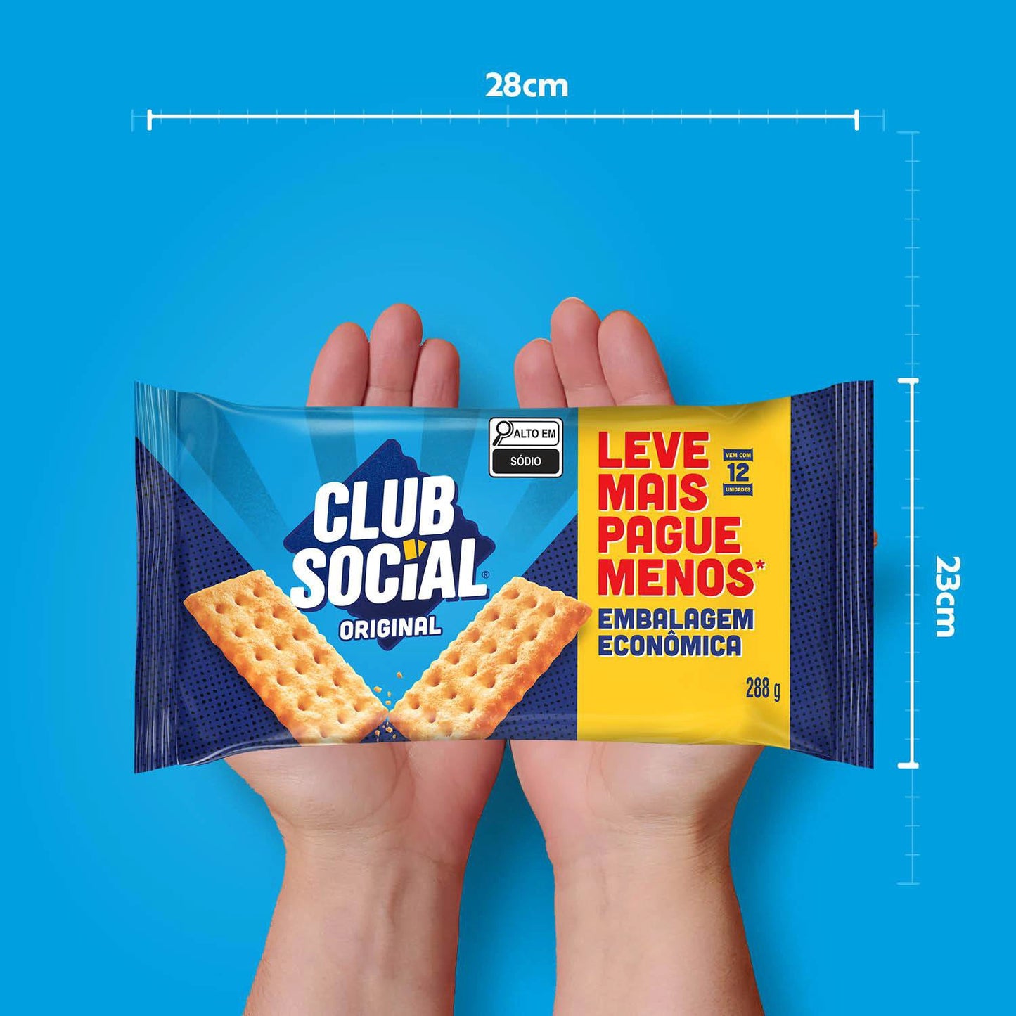 Biscoito Salgado Club Social original embalagem econômica 288g
