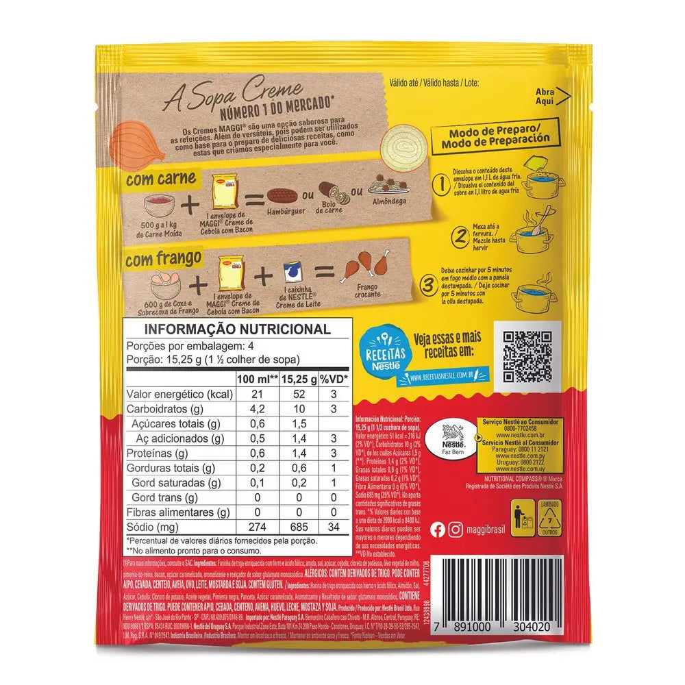 Creme de Cebola com Bacon MAGGI Sachê 61g