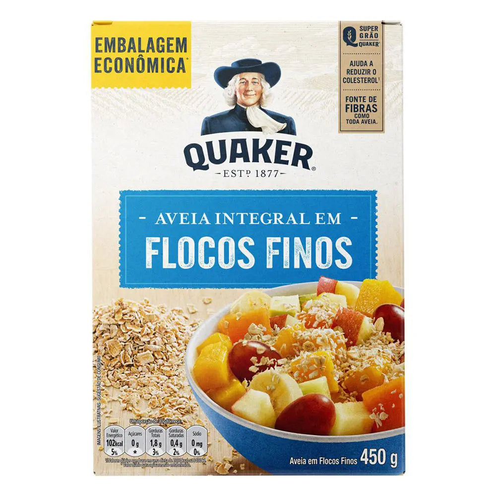 Aveia em Flocos Finos Quaker 450g