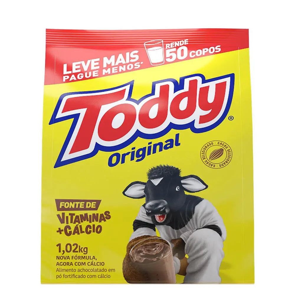 Achocolatado Em Pó Original Toddy 1,02Kg + Econômica