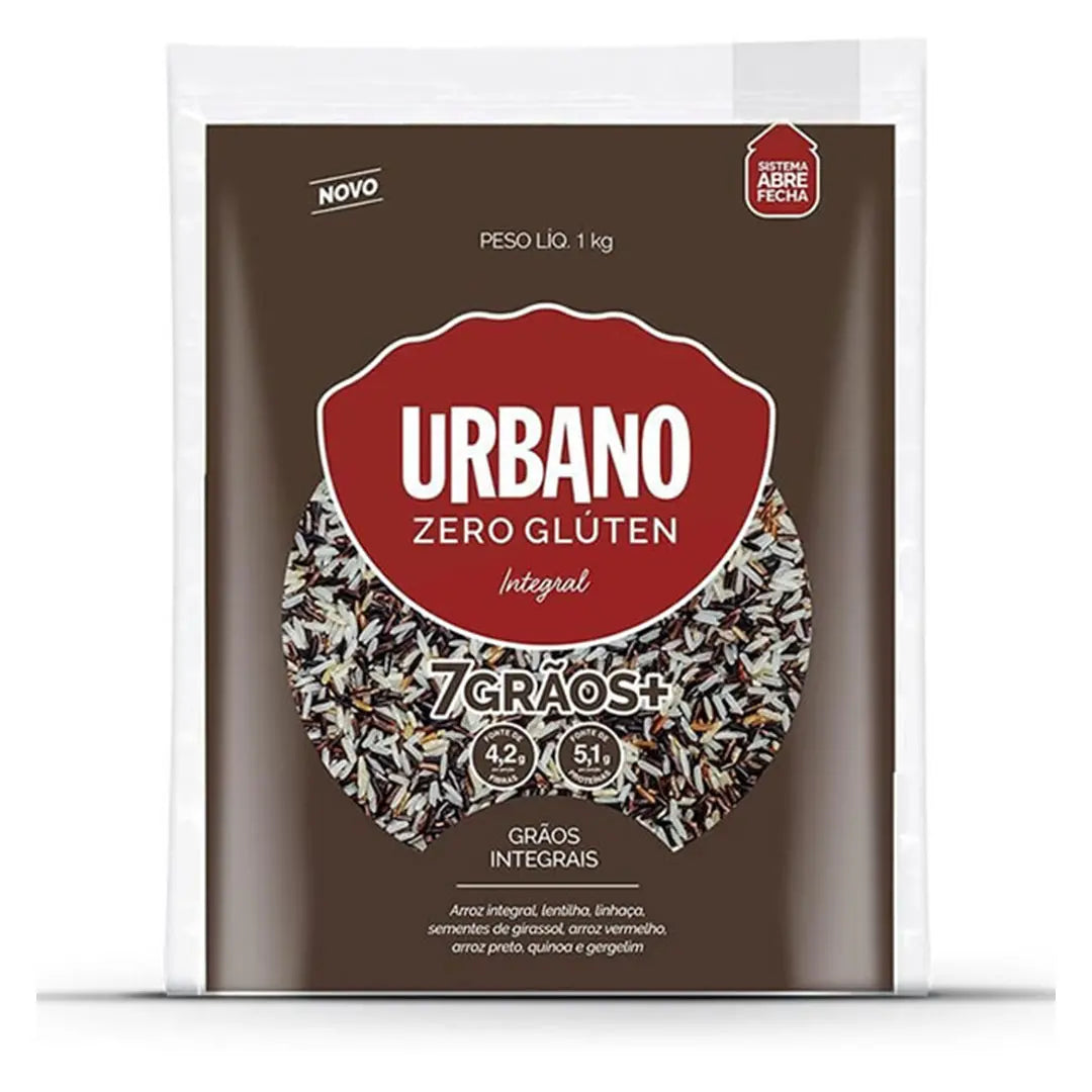 Arroz Integral 7 Grãos Urbano 1Kg