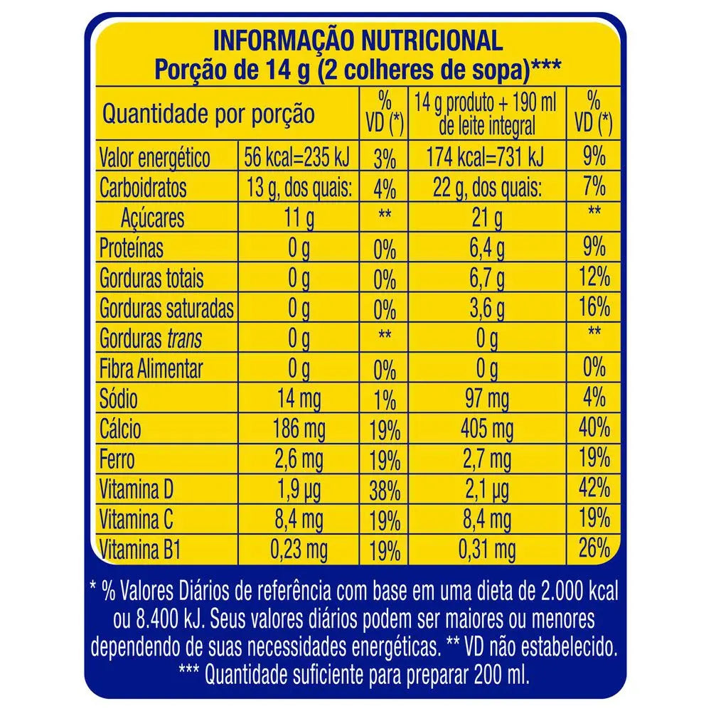 Achocolatado em Pó Sabor Morango Nesquik 380g