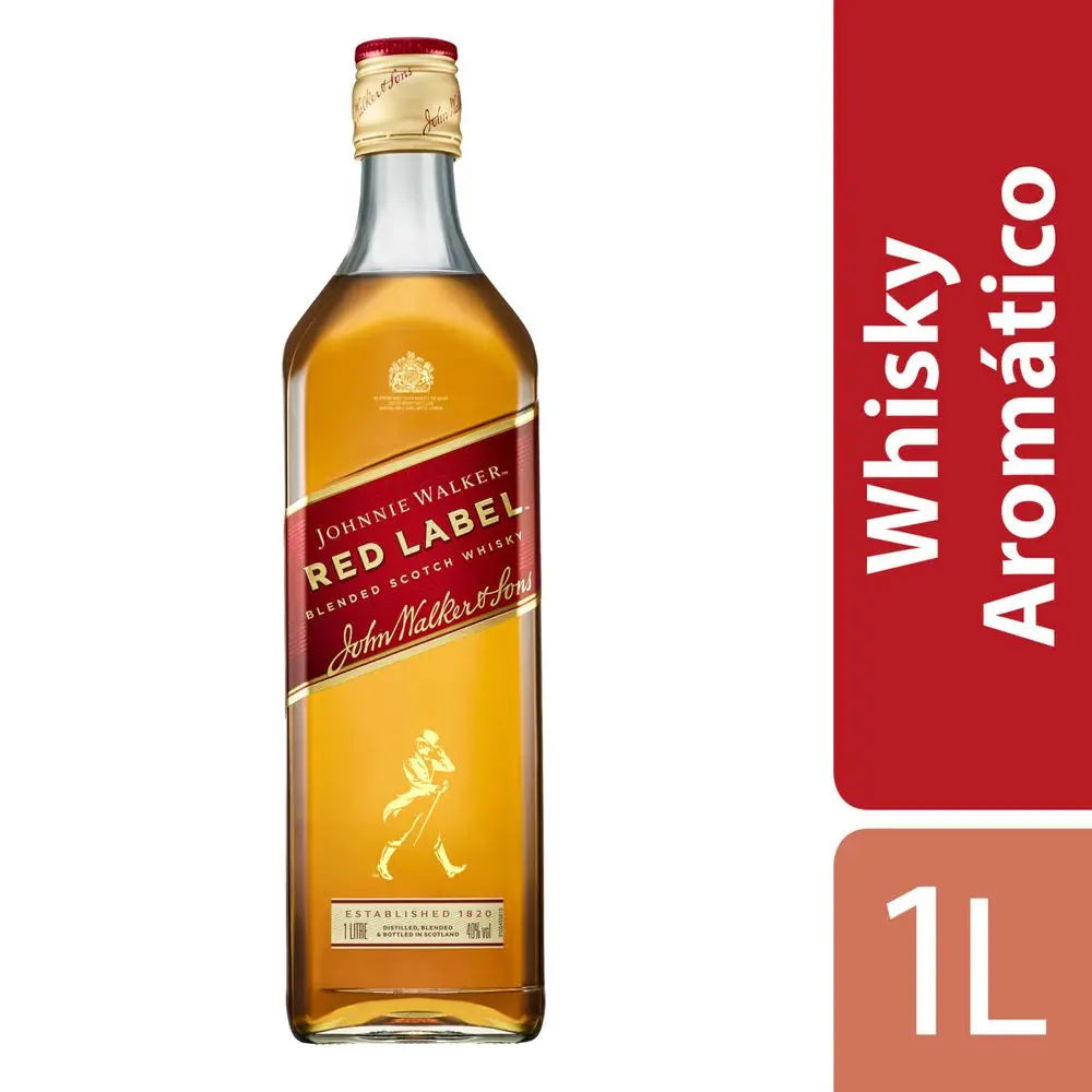 Whisky Escocês Red Label Johnnie Walker 1L