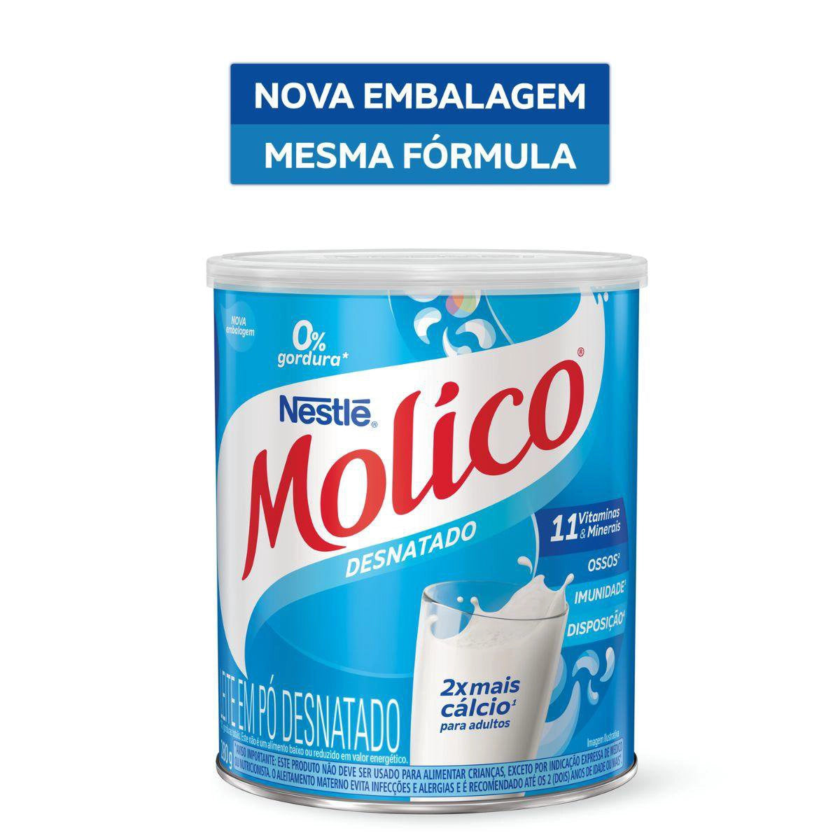 Leite em Pó Molico Desnatado Lata 280g