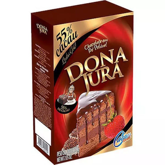 Chocolate em Pó 55% Dona Jura 200g
