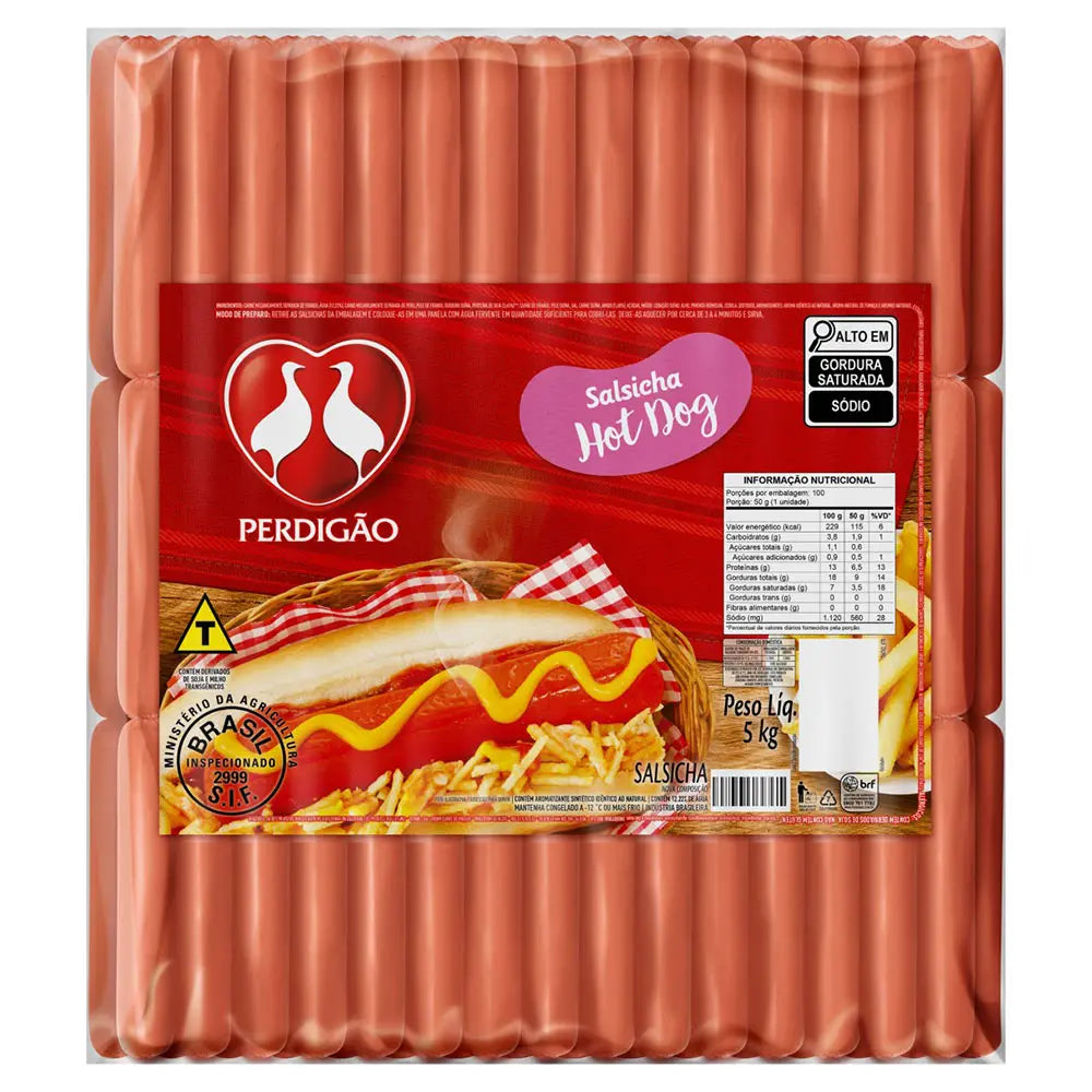Salsicha para Hot Dog Perdigão 5Kg