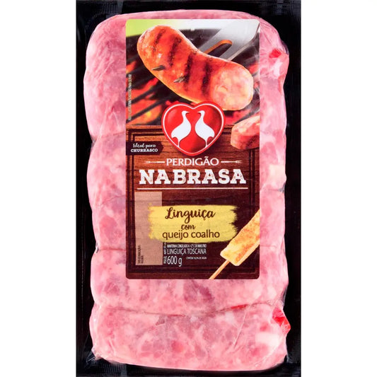 Linguiça Toscana Congelada NaBrasa Perdigão com Queijo 600g