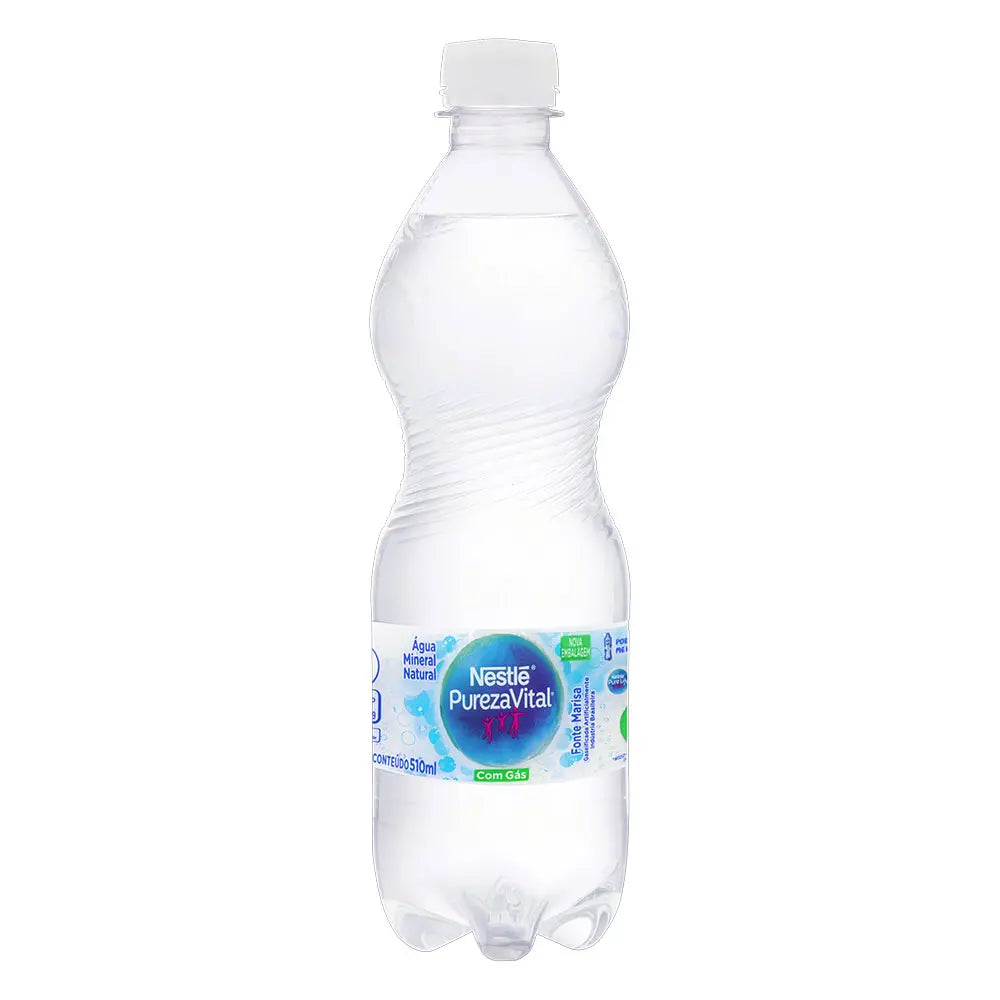 Água Mineral Natural com Gás Pureza Vital Nestlé 510ml