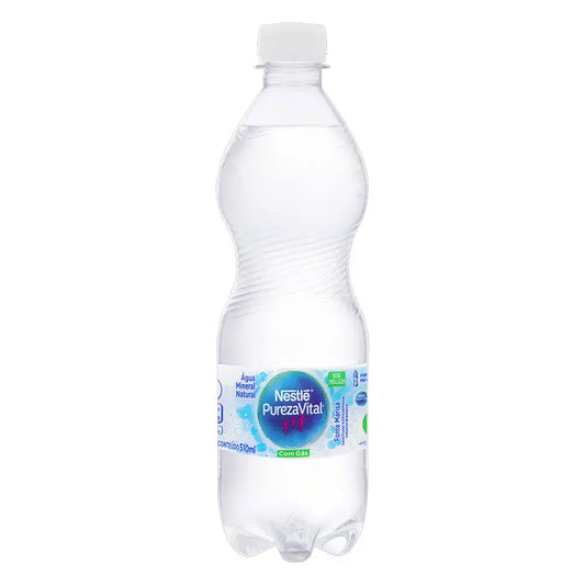 Água Mineral Natural com Gás Pureza Vital Nestlé 510ml