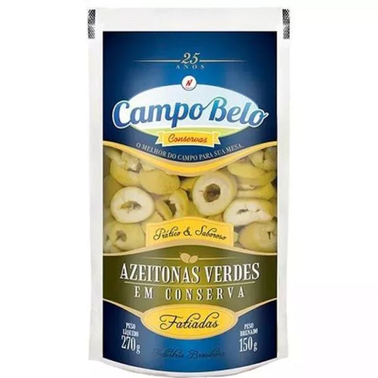 Azeitona Verde Fatiada Campo Belo 150g