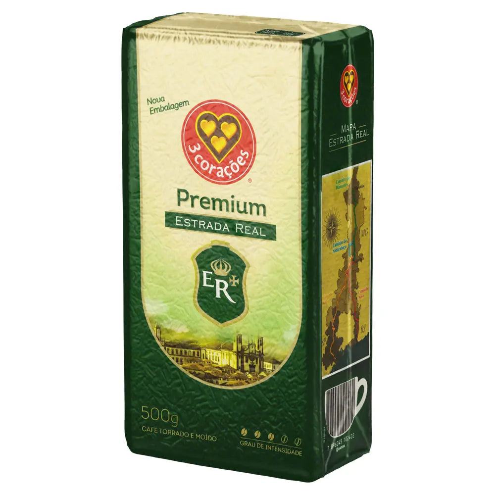 Café em pó 3 Corações Estrada Real Vácuo 500g