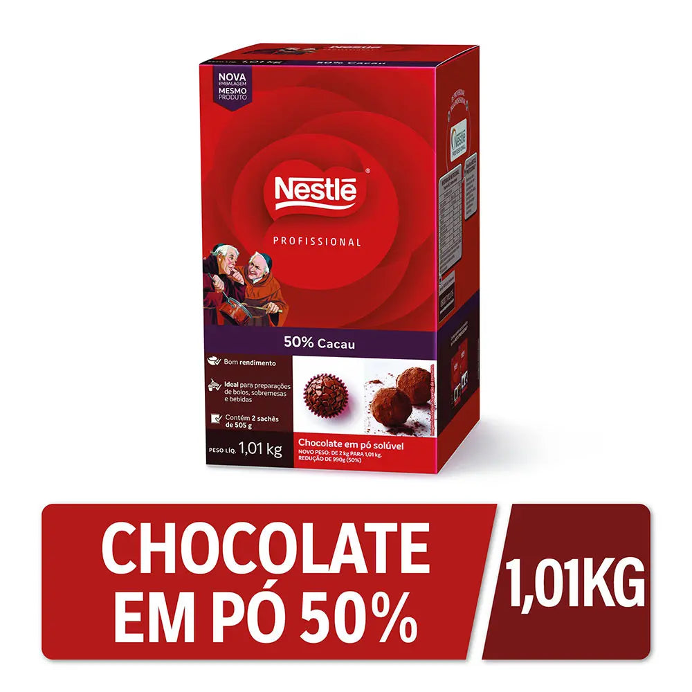 Chocolate em Pó 50% Cacau Dois Frades® 1,01kg
