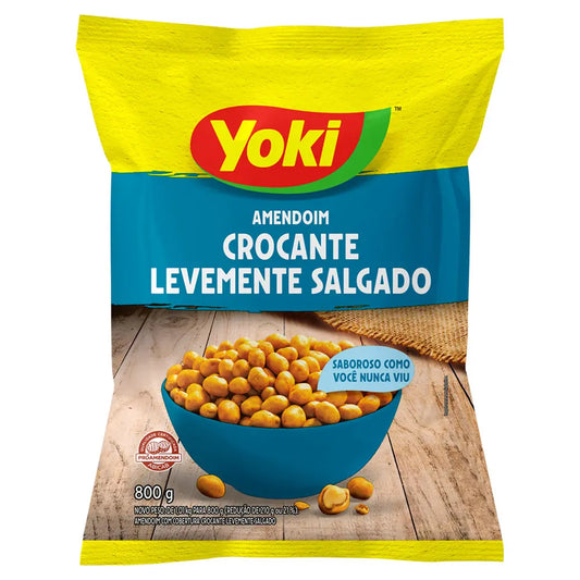 Amendoim Crocante Levemente Salgado Yoki 800g
