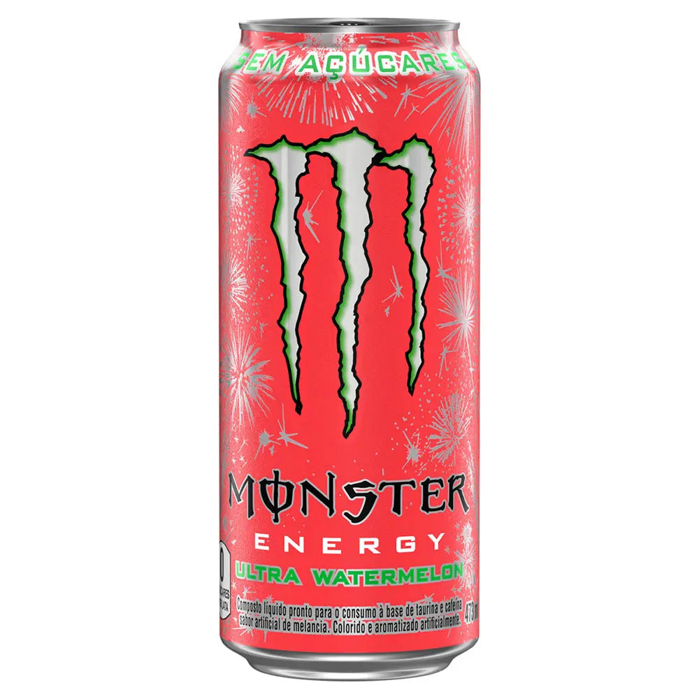 Energético Ultra Watermelon Zero Açúcar Monster 473ml