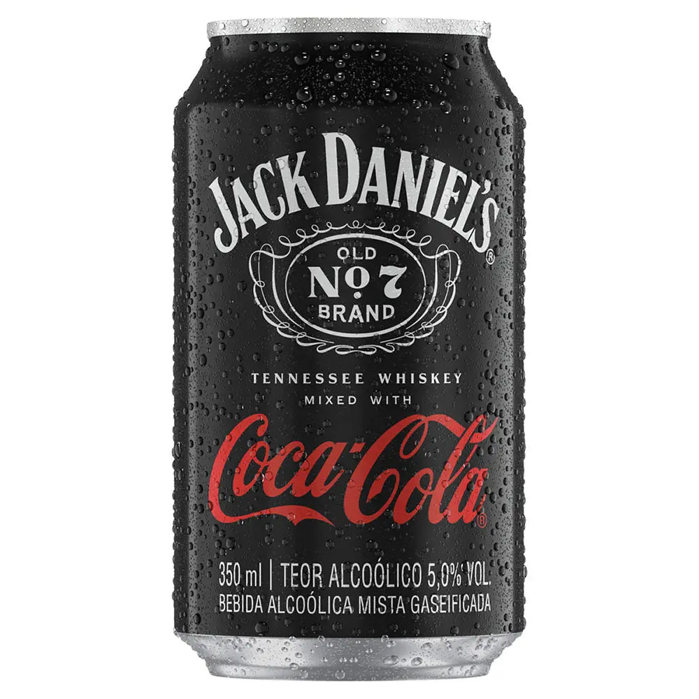 Bebida Mista Alcoólica Gaseificada Old No. 7 Coca-Cola Jack Daniels 350ml
