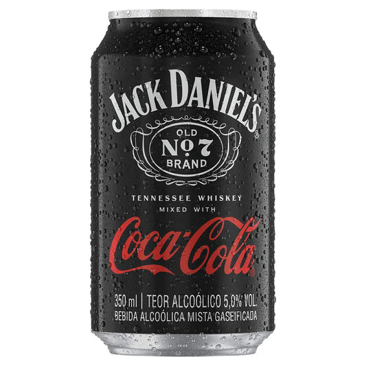 Bebida Mista Alcoólica Gaseificada Old No. 7 Coca-Cola Jack Daniels 350ml