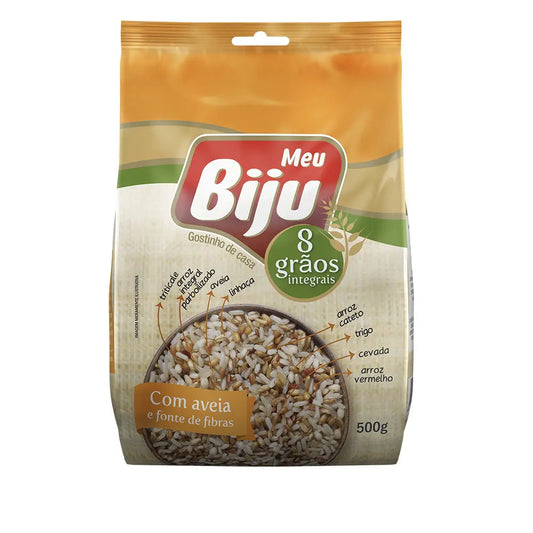 Arroz 8 Grãos Integrais com Aveia Meu Biju 500g