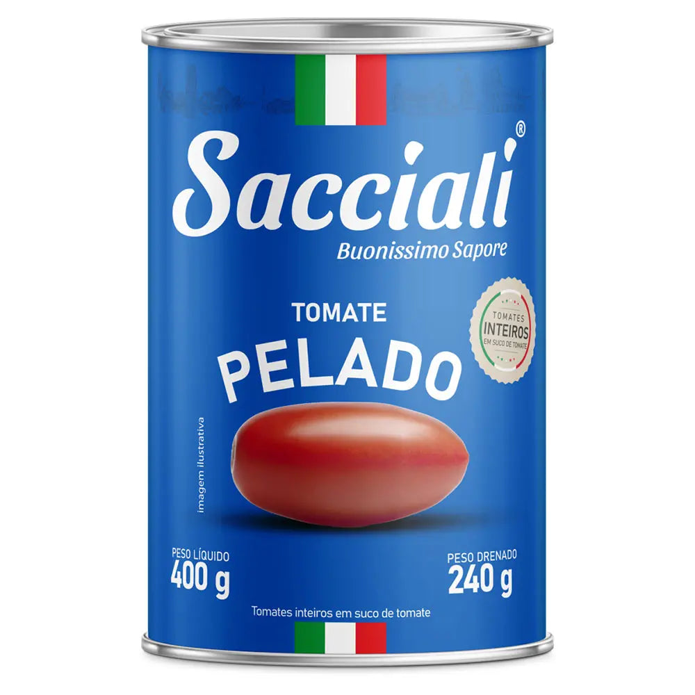 Tomate Pelado Inteiro Sacciali 400g