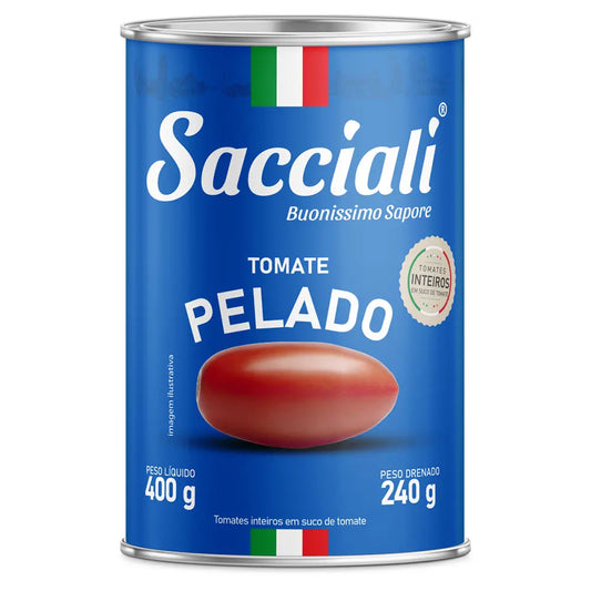 Tomate Pelado Inteiro Sacciali 400g
