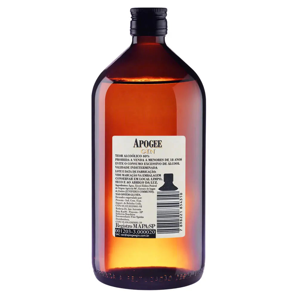 Gin London Dry Classic Apogee 1000ml