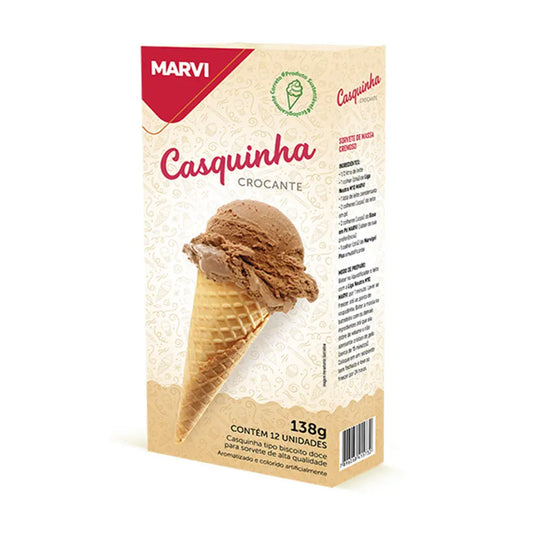 Casquinha para Sorvete Biscoito Doce Marvi 138g