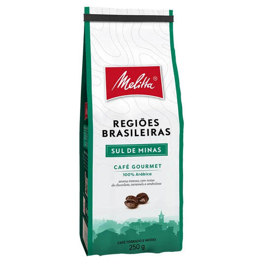 Café Torrado e Moído Gourmet Regiões Brasileiras Sul de Minas Melitta 250g
