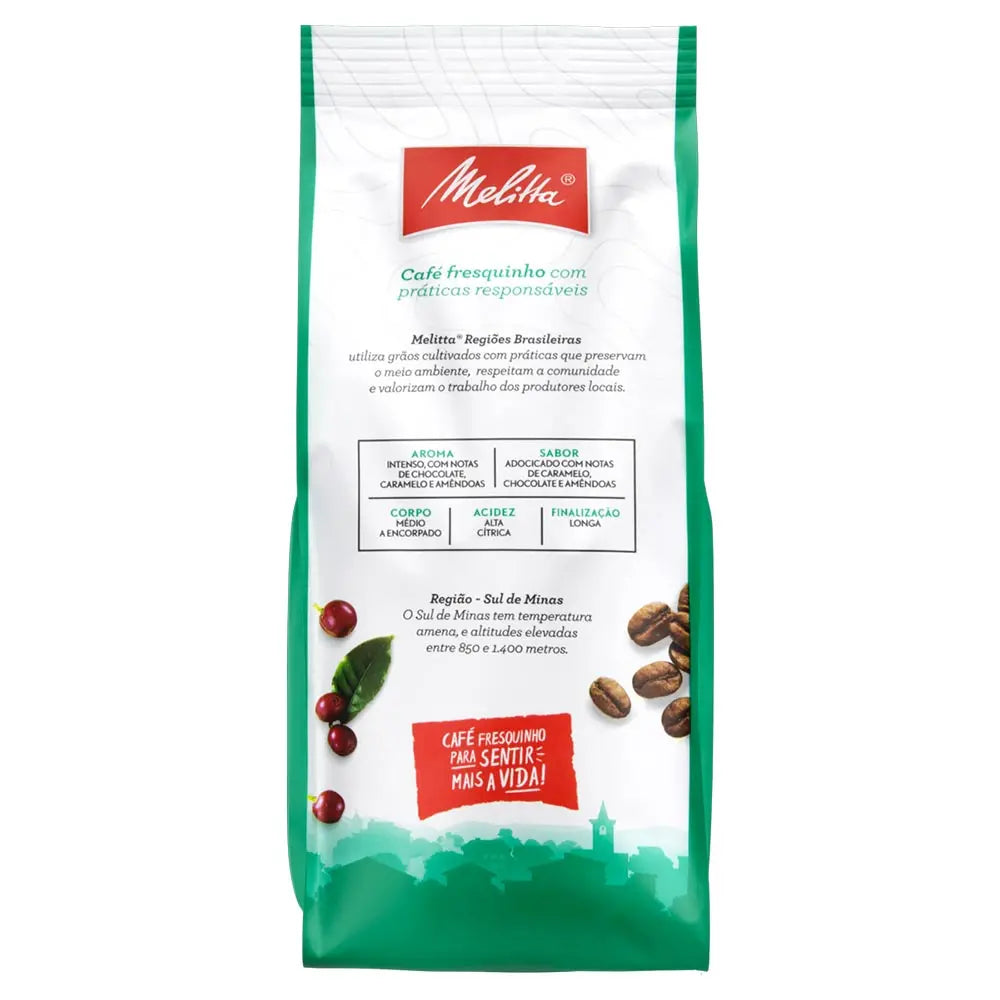 Café Torrado e Moído Gourmet Regiões Brasileiras Sul de Minas Melitta 250g