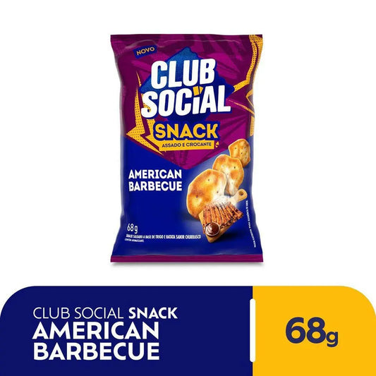 Salgadinho Club Social Snack Barbecue 68g