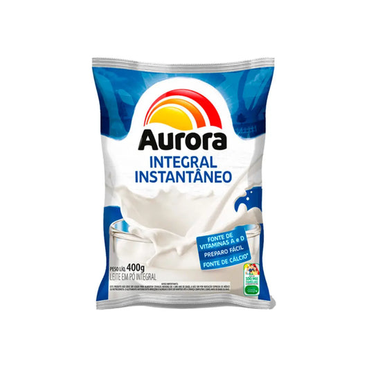 Leite em Pó Integral Instantâneo Aurora 400g