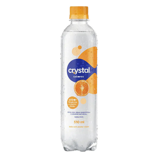 Água Saborizada Sparkling Tangerina e Capim Limão Crystal 510ml