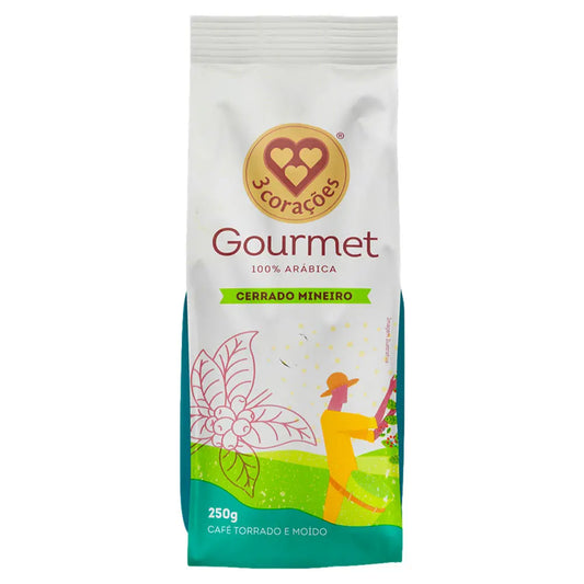 Café em pó 3 Corações Gourmet Cerrado Mineiro 250g