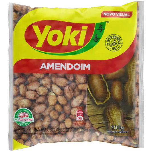 Amendoim Branco Cru Yoki 500g