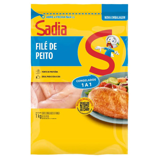 Filé de Peito de Frango Congelado Sadia Zip 1kg