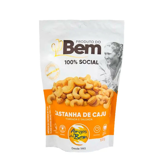 Castanha Cajú Torrada e Salgada Amigos do Bem 100g
