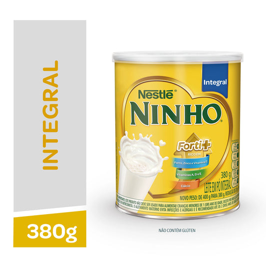 Leite em Pó Ninho Integral Lata 380g