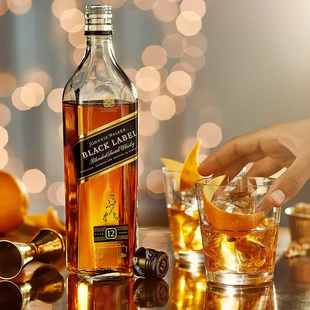 Whisky Escocês Black Label Johnnie Walker 1L