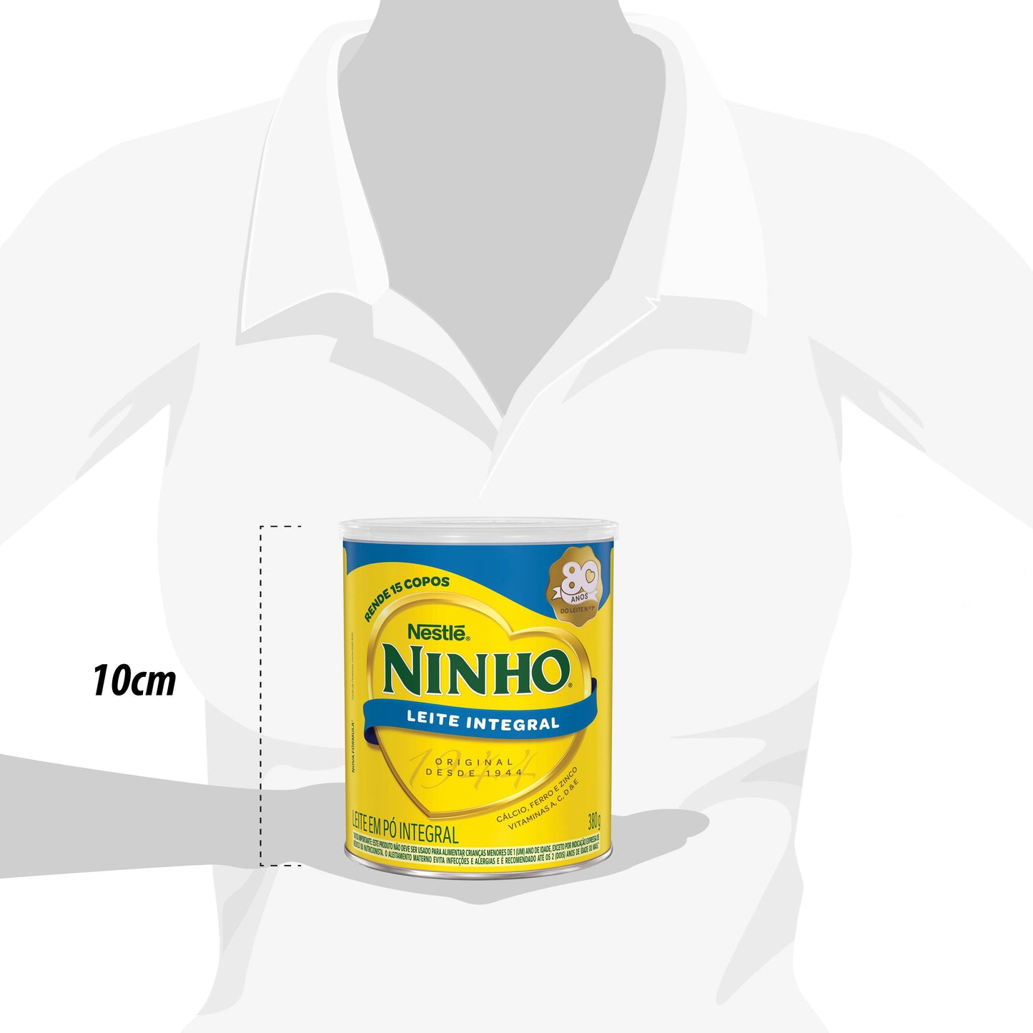 Leite em Pó Ninho Integral Lata 380g