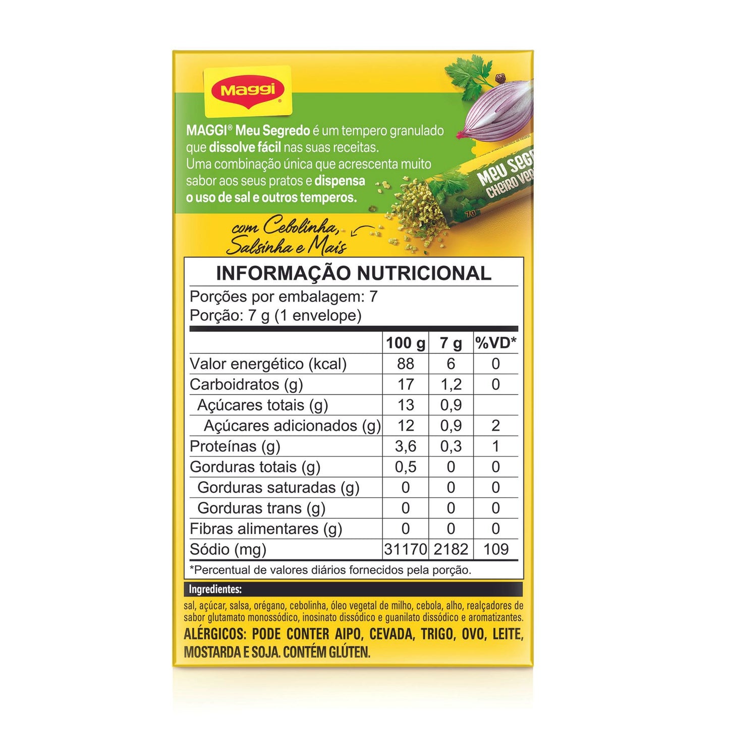 Tempero MAGGI Meu Segredo Cheiro Verde 49g